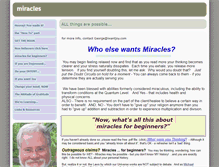 Tablet Screenshot of iwantmiracles.com